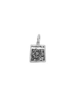 .925 Sterling Silver Marigold Seed Bag Pendant Charm - $27.99