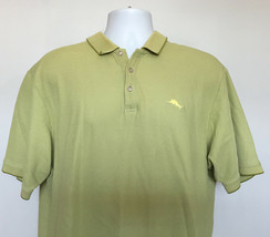 Tommy Bahama Polo Shirt Mens XL Embroidered Marlin Logo Green Cotton Pol... - £21.75 GBP