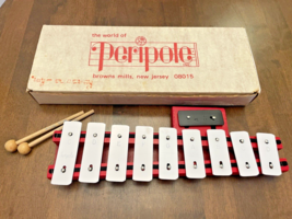 Xylophone Peripole Glockenspiel Percussion Instrument 1960s in Orig Box ... - $39.13