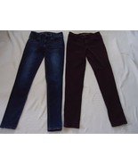 Juniors American Eagle Lot of 2 Jean Leggings Size 4 And 6 Used - £24.53 GBP