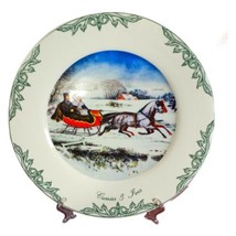 Currier &amp; Ives 10 1/2&quot; Plate The Road Winter Museum of the City of New Y... - £10.29 GBP