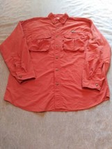 REEL LEGENDS Performance Coral Saltwater Vented Button Up Shirt - Mens Medium M - £15.81 GBP