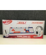 Nerf PC Gaming Combo Set Led Backlit Keyboard Headset Mouse By Sakar New... - £18.12 GBP
