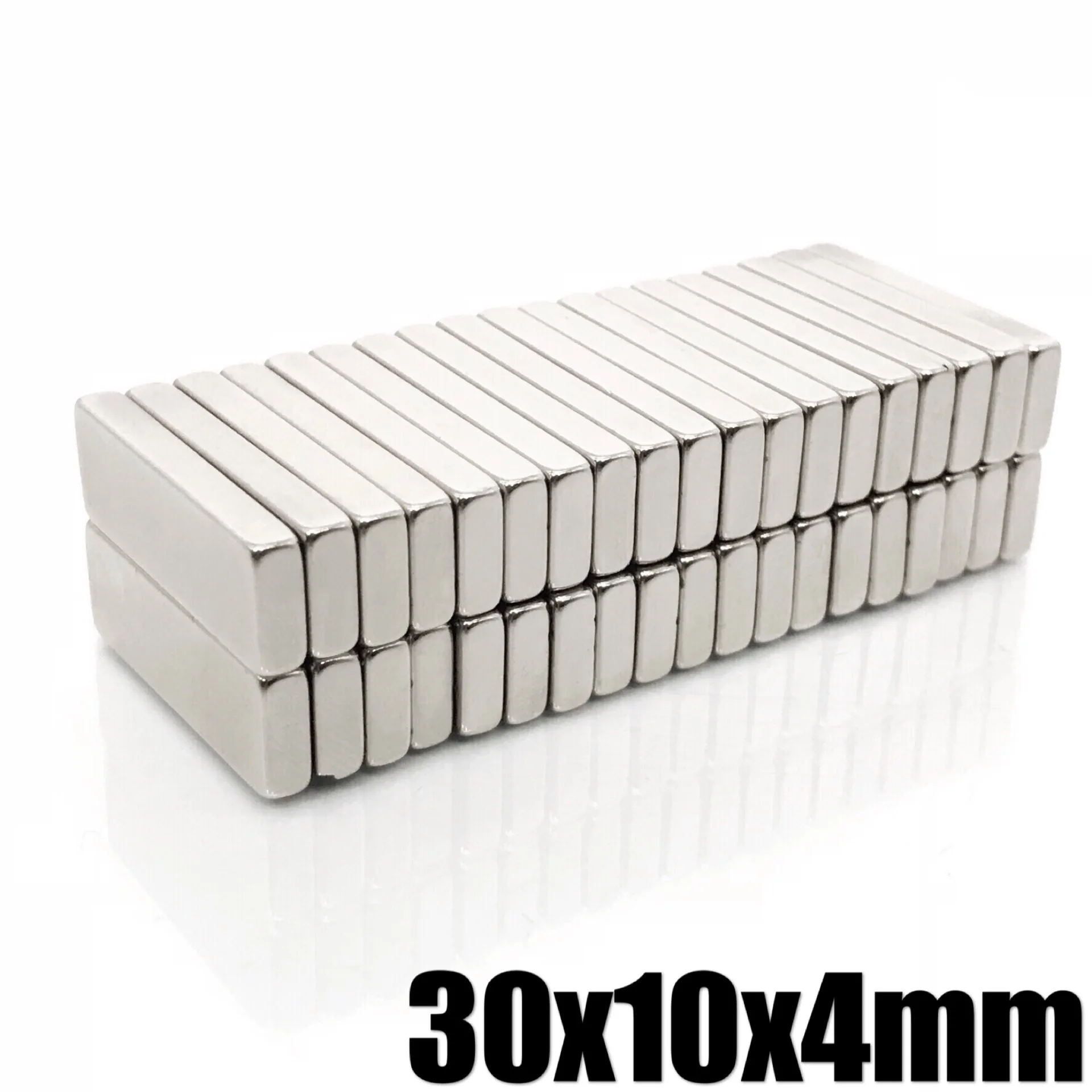 Sporting 2~100PCS 30x10x4 block Powerful N35 Magnets 30mmX10mm Super Sheet Perma - £18.67 GBP