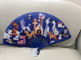 Disney Parks Cats and Dogs Folding Fan NEW