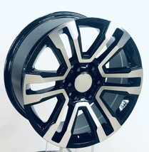 Chevy 20&quot; Black &amp; Machine Split Spoke Wheel 2000-24 Silverado Tahoe Avalanche - £821.35 GBP