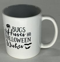 Halloween Humor 11 oz. Coffee Cup Mug - Bugs Hisses Halloween Wishes - £7.70 GBP