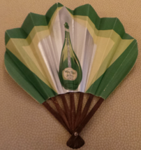 vintage Vera Mint Liquor French Advertising Fan c 1930 VG - $30.00