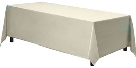 Gee Di Moda Rectangle Tablecloth - 90 x 132 Inch Ivory Table - £23.50 GBP