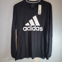 adidas Mens Shirt XL Classic Long Sleeve Black White Climalite With Tags - £23.42 GBP