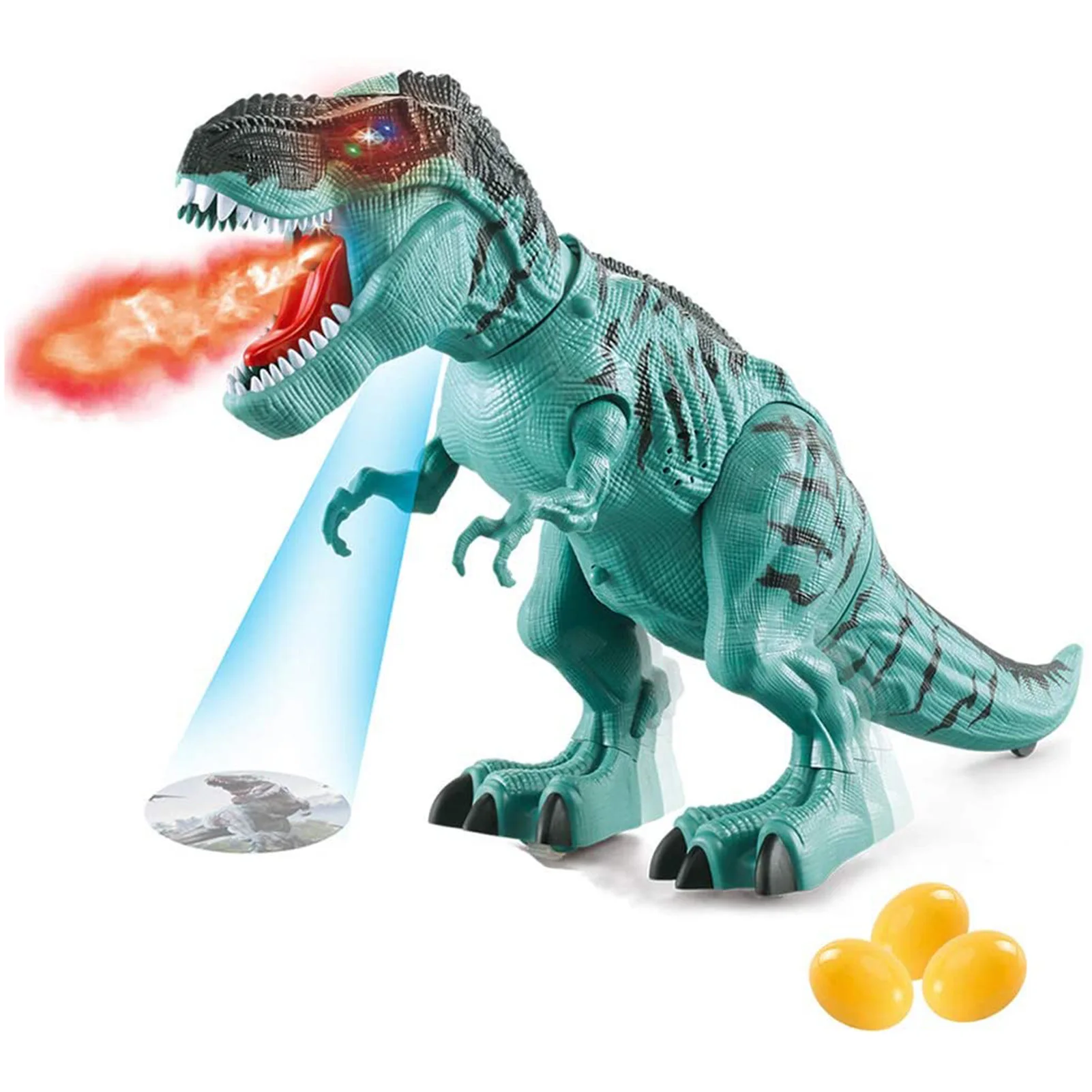 Electronic Dinosaur Toy Simulated Flame Spray Tyrannosaurus T-Rex Walking - £18.87 GBP+