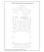 1999 Fountain 35 Executioner Swim Step Cockpit Boat EVA Faux Teak Deck F... - $1,278.70 CAD