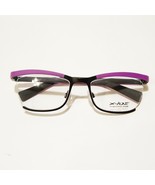 X-IDE MORA C4 Eyeglasses Men&#39;s Square Flexible Frame Black/Purple Italy ... - $167.82 CAD