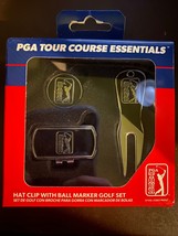 PGA Tour Course Essentials Golf Hat Clip with Ball Marker Golf set - £5.07 GBP