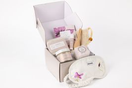 Lavender bath and body set, Natural skincare appreciation gift box - £35.06 GBP