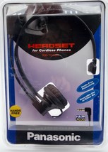 Panasonic Black Headband Wired Headset For Cordless Phones KX-TCA60 2.5mm Plug - £18.98 GBP