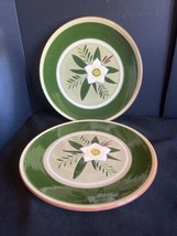 Vintage 2 Stangl Star Flower  DesignDecorative Salad / Dessert Plate Siz... - £18.17 GBP