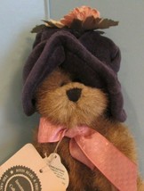 Jointed Plush 6" Boyds Bears Garden Friends Navy Blue Hat "Carly Bearsworth" - $14.40