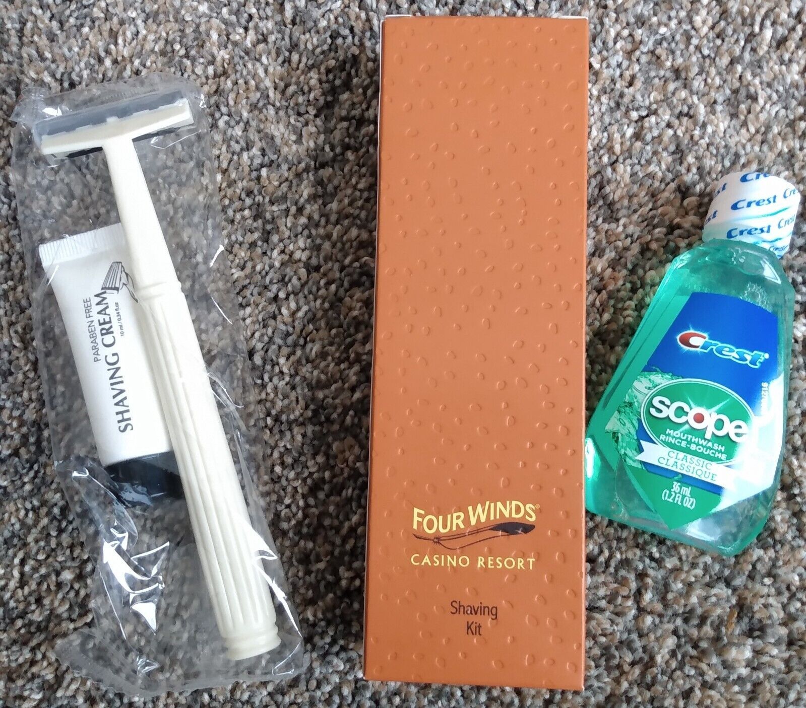 Scope Mouthwash Travel Size Sealed 1.2oz/35mL and Shaver Plus Shaving Cr... - $3.00