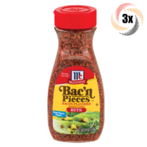 3x Shakers McCormick Bac'n Pieces Original Bacon Flavored Bits Topping | 4.4oz - £17.45 GBP
