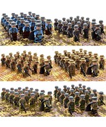 21pcs/set WW2 Army Military German France Italy Japan Britain Soldiers B... - £20.69 GBP