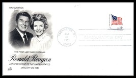 1981 WASHINGTON DC Cover- Ronald &amp; Nancy Reagan Inauguration Day #1 L6 - £2.32 GBP