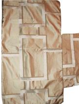 Hotel Collection 2 King Pillow Shams Maze Champage Gold & Ivory Geometric - $29.97