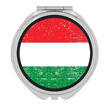 Hungary : Gift Compact Mirror Flag Retro Artistic Hungarian Expat Country - $12.99