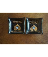 2x 1960&#39;s Sahara Hotel Casino Mini Ashtray Las Vegas Nevada  2.25&quot; Adver... - $183.19 MXN