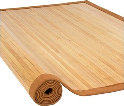 Large Bamboo Floor Runner Indoor Outdoor Rug With Non Skid Backing, Area Mat - £79.08 GBP