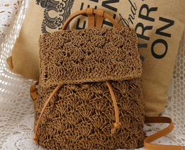 Handmade Backpack For Women Backpacks Wicker Bags for Women - £31.96 GBP