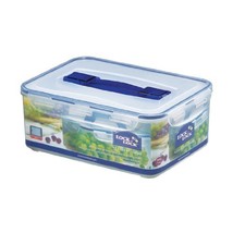 Lock&amp;Lock 159-Fluid Ounce Rectangular Container with Handle and Tray, Tall, 1... - £43.46 GBP