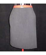 Lauren Ralph Lauren 4 Dark Gray Wool A Line Lined Skirt Vintage Made in USA - £22.04 GBP