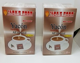 YACON 50 TEA  BAG HERBS 100% NATURAL BLOOD SUGAR REGULATOR FROM PERU - £6.98 GBP