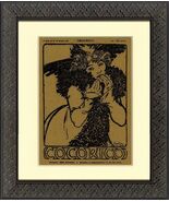 Rare Original 1899 Wood Block Print Cocorico No. 24 Cover, Alfons Mucha - $960.30