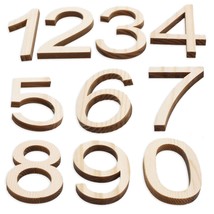 Set of 10 Unfinished Wooden Numbers (1.75 Inches) - £24.77 GBP