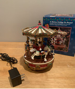 Vintage Mr. Christmas 1996 &quot;A MICKEY HOLIDAY GO ROUND&quot;, 50 SONGS,  WORKS... - $128.69