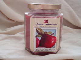 Home Interiors Candle in Jar CIJ Baked Apple Pie Jar Candle Homco - $11.00