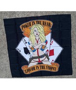 Poker In The Rear Liquor In the Front Wall Banner -Tapestry 45&quot;x45&quot; Bar ... - £7.95 GBP