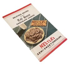 1939 Nestle&#39;s Delicious Recipes Toll House Chocolate Cookies Booklet Cookbook - £11.18 GBP