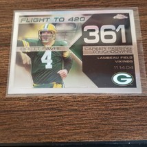 Brett Favre 2008 Topps Chrome Flight to 420 Insert #BFC-BF361 HOF PACKERS - £2.26 GBP