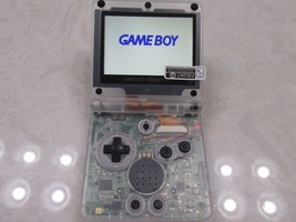 Refurbished Nintendo Gameboy Game Boy SP Clear Transparent Upgraded Backlit LCD - £140.76 GBP