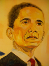 ORIGINAL ACEO President Obama African American Art -: rdoward fine art - £2.95 GBP