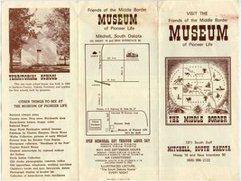 Middle Border Museum of Pioneer Life Brochure Mitchell South Dakota  - £12.64 GBP