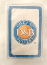New PKG Dave &amp; Buster&#39;s Playing Cards #3059 Never Opened in Sealed Plastic Case - £8.32 GBP