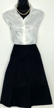 Ann Taylor - Women&#39;s - Silk pleated skirt (Black) - $39.00