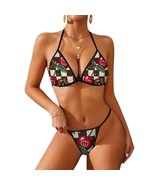&quot;Luxury Cherry Checkerboard Thong Bikini Set | Summer Ready Free Ship&quot; - $654.75 MXN+