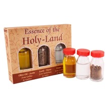 Christian Gift Set 3 Bottles Blessed Pure Olive Oil Holy Water Bethlehem... - $17.46