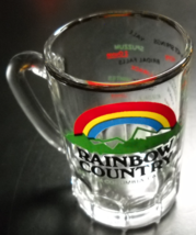 Rainbow Country British Columbia Canada Miniature Mug Style Double Size Clear - £6.38 GBP