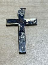 Vintage Gold Tone Cross Crucifix Pendant Charm Estate Jewelry Find KG JD - $7.91